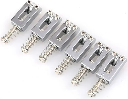 Musiclily MX0884CR-6 Комплект седел для бриджа, хром.